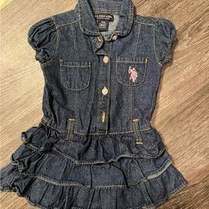 U.S.Polo Assn. Denim Dress - 12M baby/toddler